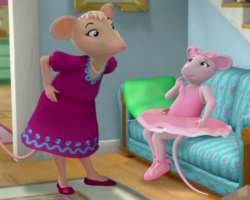 The actress has also done voice roles and is the voice behind the character  Matilda Mouseling, mother of Angelina in the TV series 